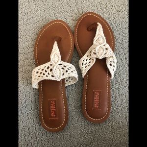 🌸Beach dressy flip flops 🤍